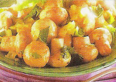 Champignons in Orangenmarinade